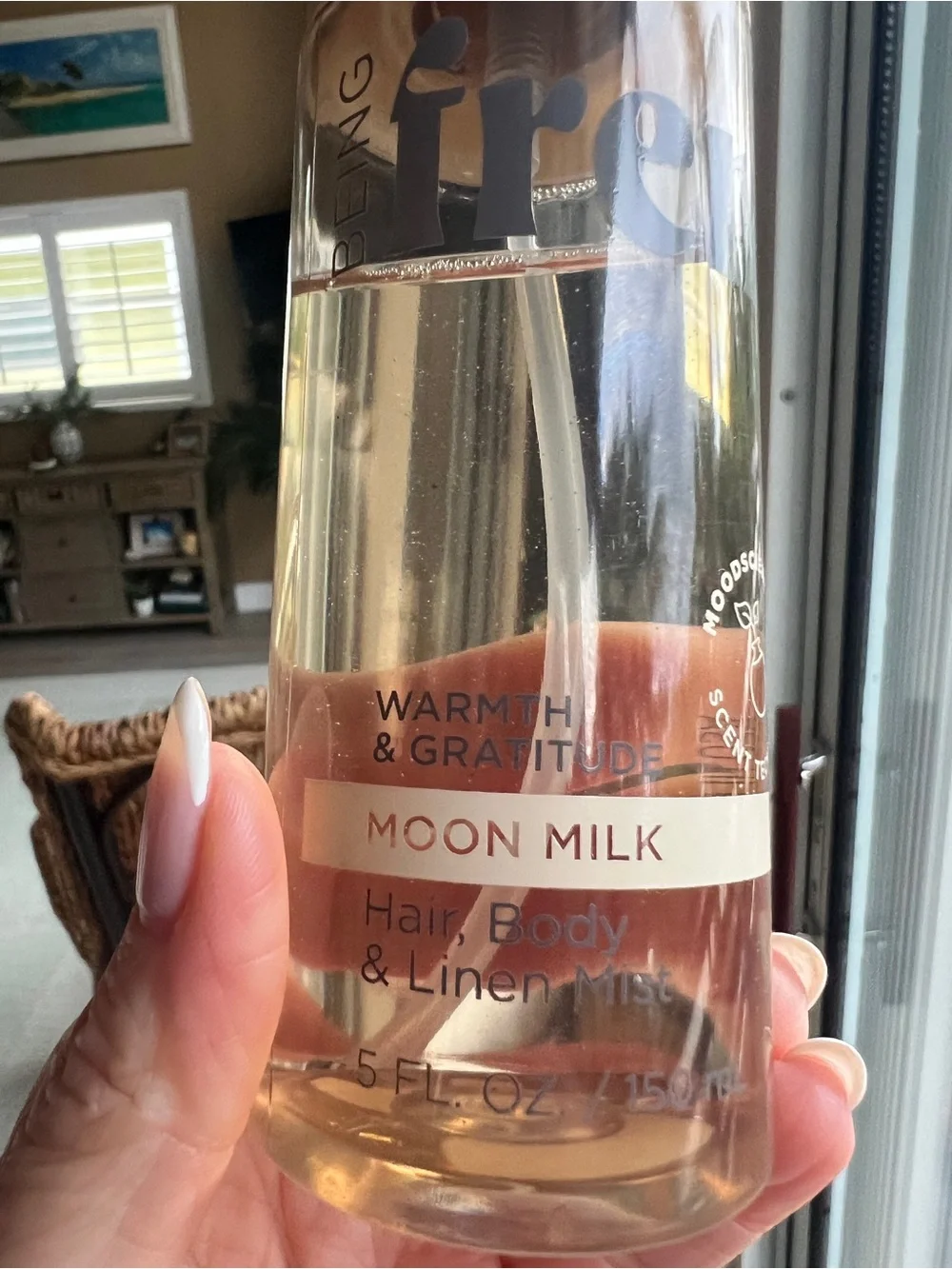 Warmth & Gratitude Moon Milk Hair, Body & Linen Mist — Natural Wood Cap